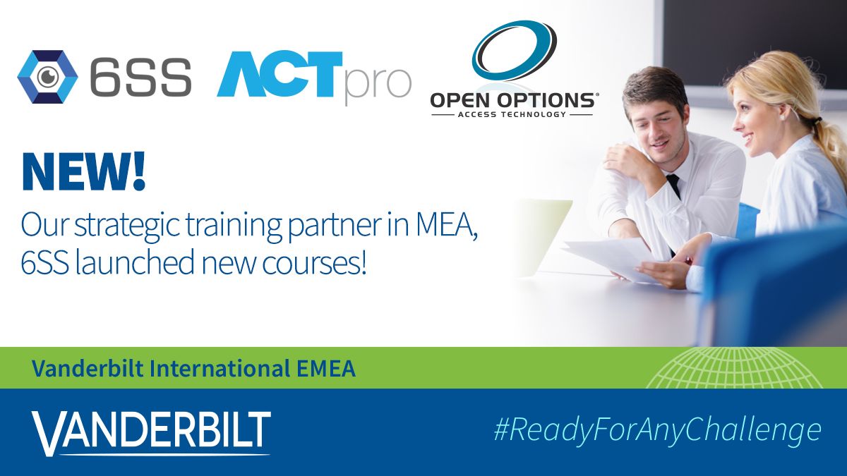 VanderbiltInd's tweet image. We're happy to announce that our partners at #6SS launched new trainings for our #ACT and #OpenOptions offerings. Check their website for more details bit.ly/3nOnXv6 #AccessControl #VideoSurveillance