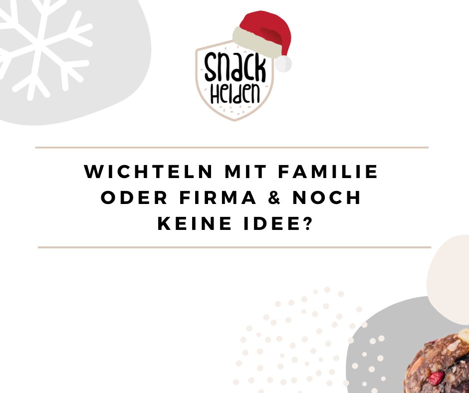 snackhelden's tweet photo. Noch kein #Wichtelgeschenk?! Da haben wir was für dich! ;-)

#wichtel #christmas #happyfriday #geschenk #gutesfürfreunde #business #work #present #snack #nutrition #snackballs #snackhelden #startup #startuplife #healthyfood #healthysnacks #gesundsnacken #lecker #blissballs https://t.co/No0NAv3itf