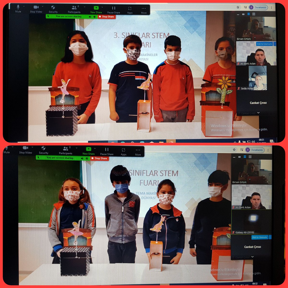 #BKBademli de 3. Sınıflarımız #STEMjunior dersi "Makineler Dünyası" Teması kapsamında, yaratıcı ve yenilikçi fikirlerle inşa ettikleri kuklaları ve işletim sistemlerini öğrenerek; tasarladıkları çarklarını #Stem fuarında eğlenerek sergilediler 🎯⚙️ 
#STEMgelecektir