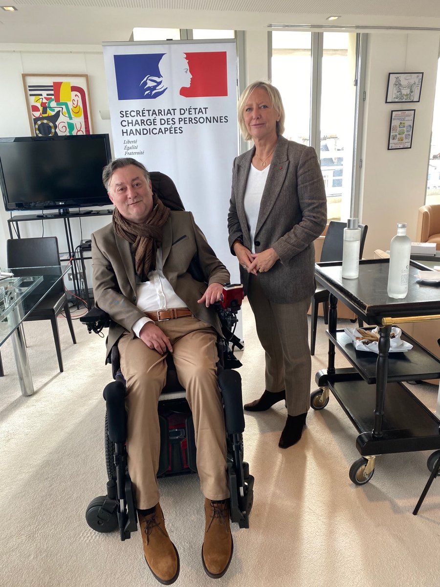 Merci <a href="/s_cluzel/">Sophie Cluzel 🇨🇵🇪🇺</a> pour votre écoute et votre proactivité afin de lever les principaux freins à la création d’entreprise pour les personnes en situation de handicap. Je suis certain que ces échanges fructueux nous permettront d'aller plus loin pour favoriser l'#inclusion !