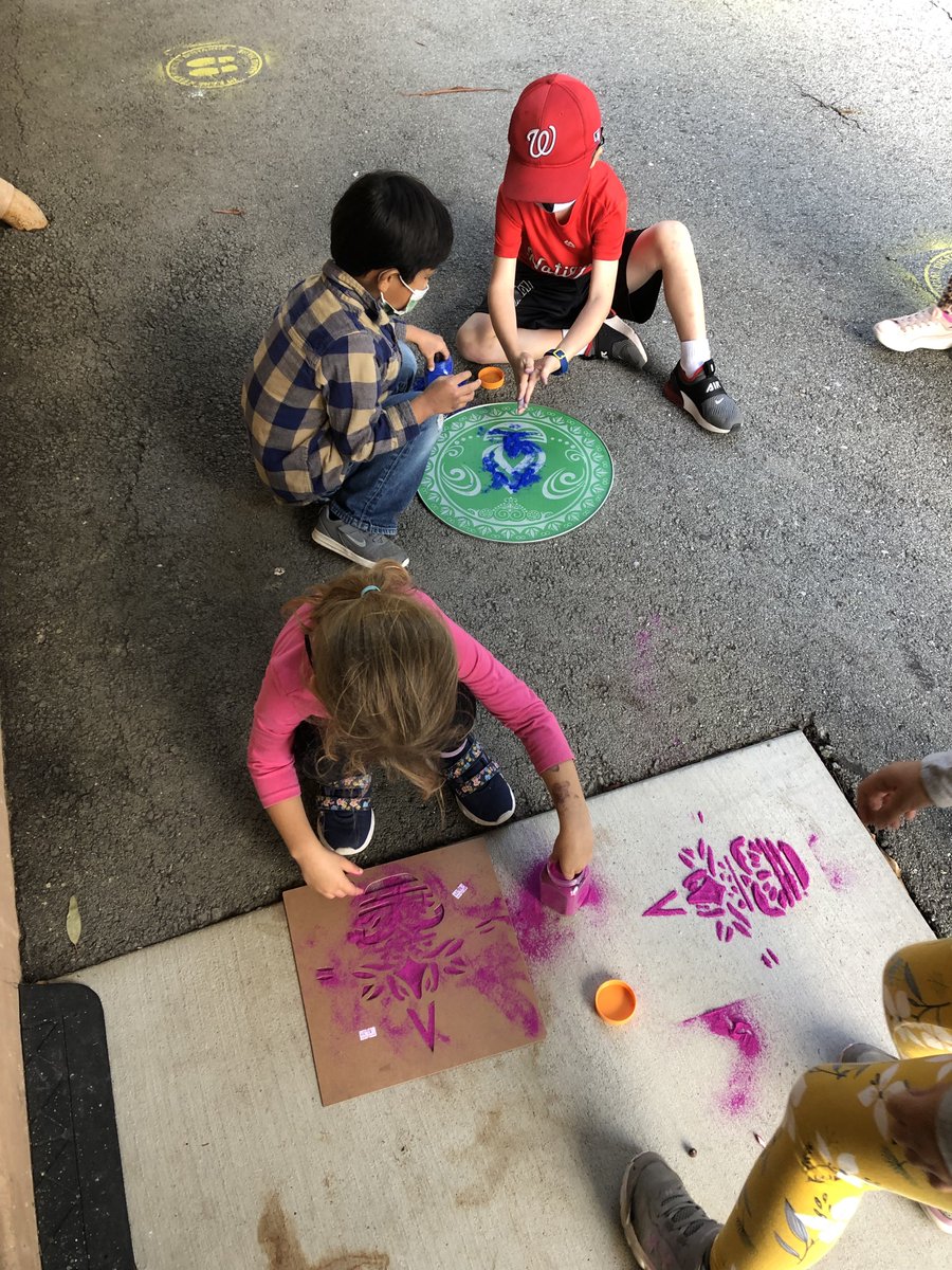 HeatherSCSD's tweet photo. Happy Diwali!
1st/2nd graders learning about Diwali, decorating their own diya, and making rangoli art.  Thank you to our wonderful parents who share their cultures and celebrations with us. https://t.co/zWua2K0j3J