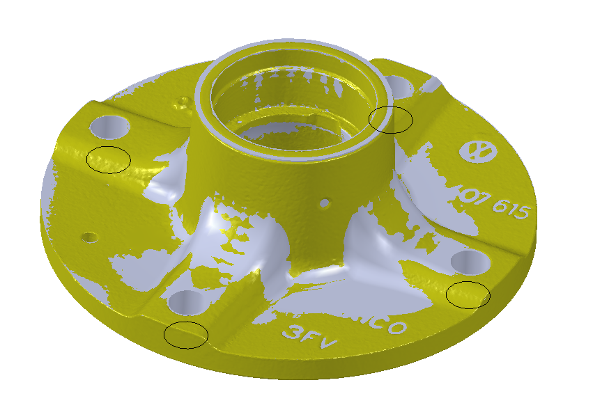 3dscanning_uk's tweet photo. #3DScanning &amp; #ReverseEngineering of a VW wheel hub approx 50 years old. We pride ourselves on keeping the customer informed at all stages. With this project we found the casting features were not concentric. Something the customer was happy for us to rectify. https://t.co/HMHtmB6mtK