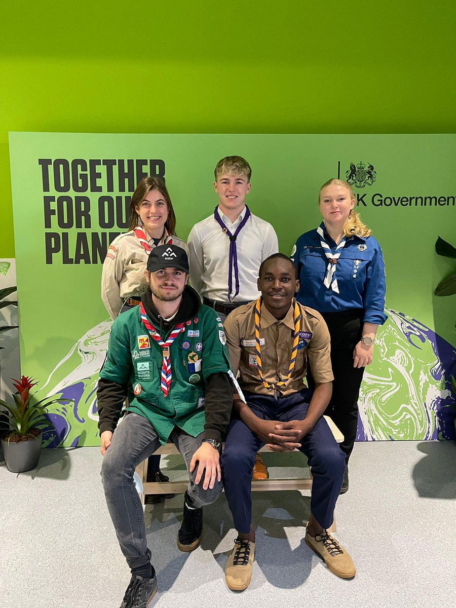 terryroneill's tweet photo. Like our own mini World Scout Jamboree, we're delighted to welcome @worldscouting ambassadors to @COP26 who are making their #PromiseToThePlanet #TogetherForOurPlanet https://t.co/O7Lnw1dcOv