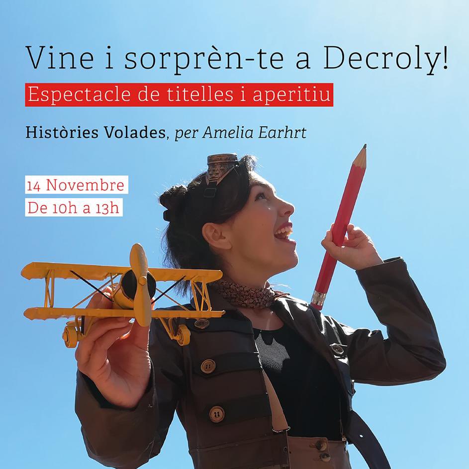 Obrim les portes al barri
Vine a veure l’espectacle de titelles “Històries volades”.
Amb servei de bar. 

Obert a tothom. Aforament limitat per ordre d'arribada.

#titelles #espectacleinfantil #escoladecroly #decroly #escola #diumenge14 #obrimeljardi #educacioinfantil