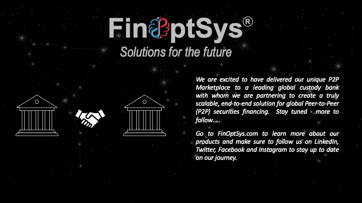 FinOptSys's tweet photo. We have been quiet but we certainly have not been idle.  Hard work and dedication are leading to big things at FinOptSys...

#fintech #fintechstartup #saas #finance #riskmanagement #finoptsys #solutionsforthefuture 
#fintechrevolution #financeindustry #fintechindustry https://t.co/DvJxYRgc8u