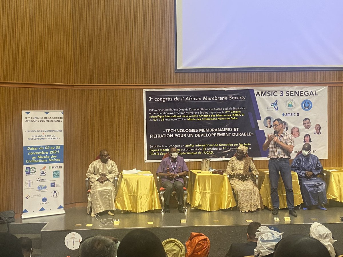 AnrBaman's tweet photo. Nice closing speech from the Head of @EUMembraneSoc Anthony Skymzyk at #amsic3 hosted by our friends from @UCAD_Senegal and UAS de Zinguinchor @umontpellier @AnrBaman @IsiteMUSE #africanmembranesociety : « ils ne savaient pas que c était impossible alors ils l ont fait » https://t.co/yRGTYPOITK