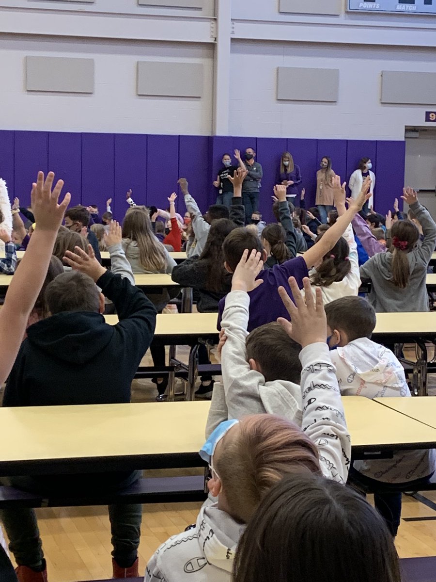 Kicking off Rachel’s Challenge at Pivik today! Let’s start our chain reaction of kindness! 💜⛓💛