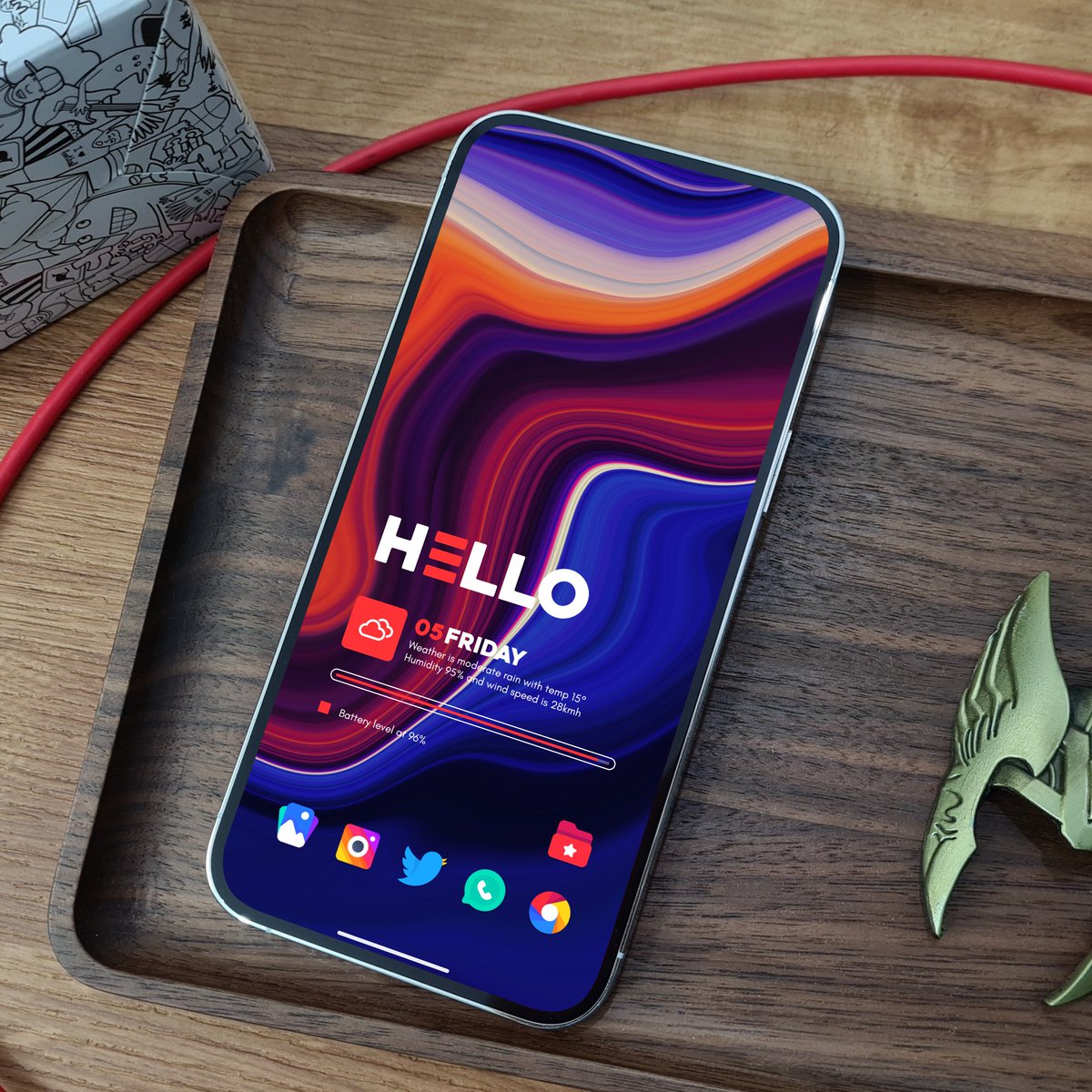MathyWallrod's tweet photo. Hiii, My setup todahy ✨

Nova Launcher 

Enix icons by @lkn9x 

Sunny KWGT by @ppickCH 

Blendy Wallpapers by me 
https://t.co/aPnyg2dBRr

Hishoot 

Have a nice day 🙌 https://t.co/RiBCXXbx2b