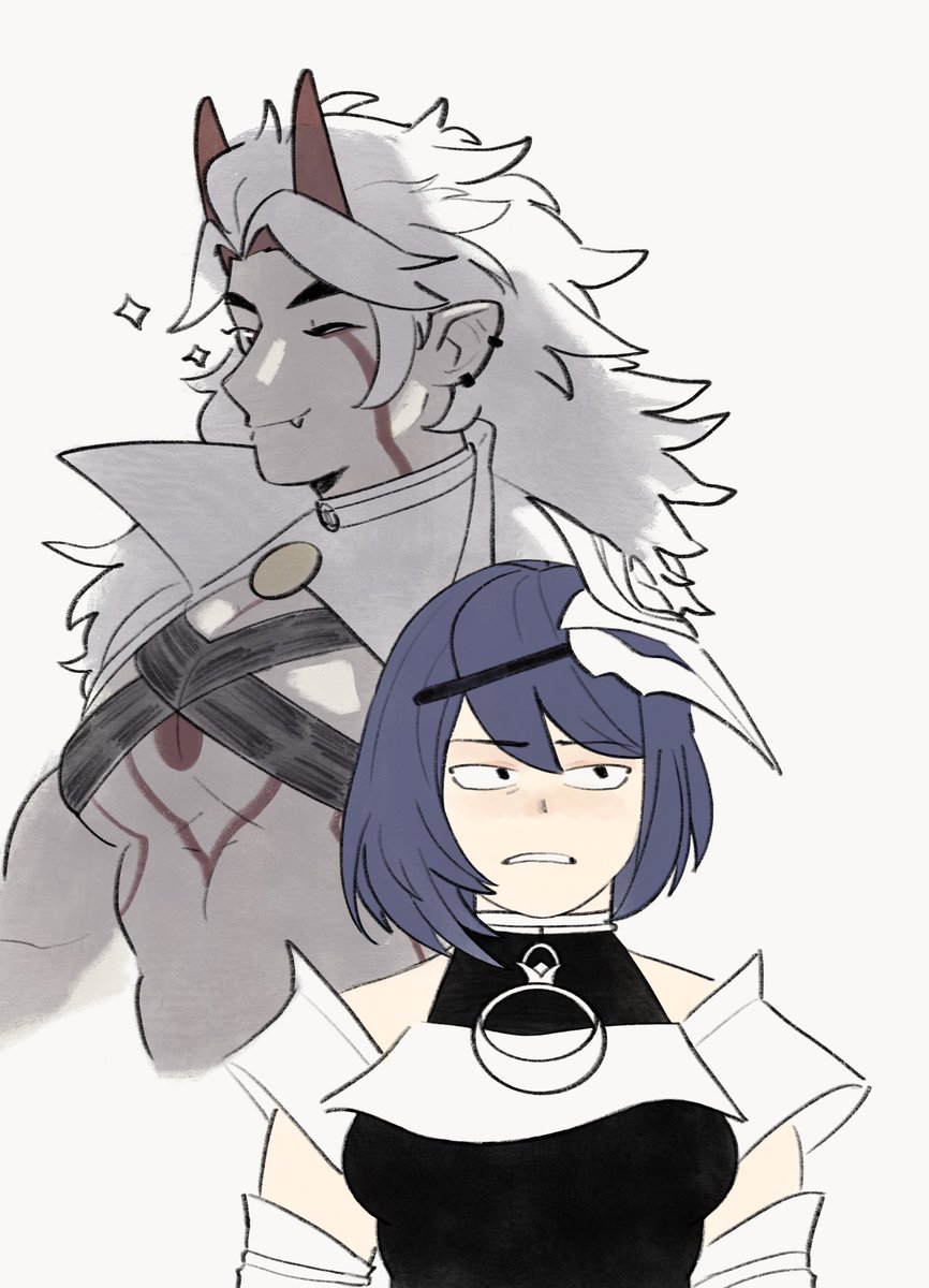 ceviantart's tweet photo. “By far the noisiest person... no, the noisiest oni I've ever encountered.”

#itto #sara #GenshinImpact https://t.co/cLHnUuN1fj