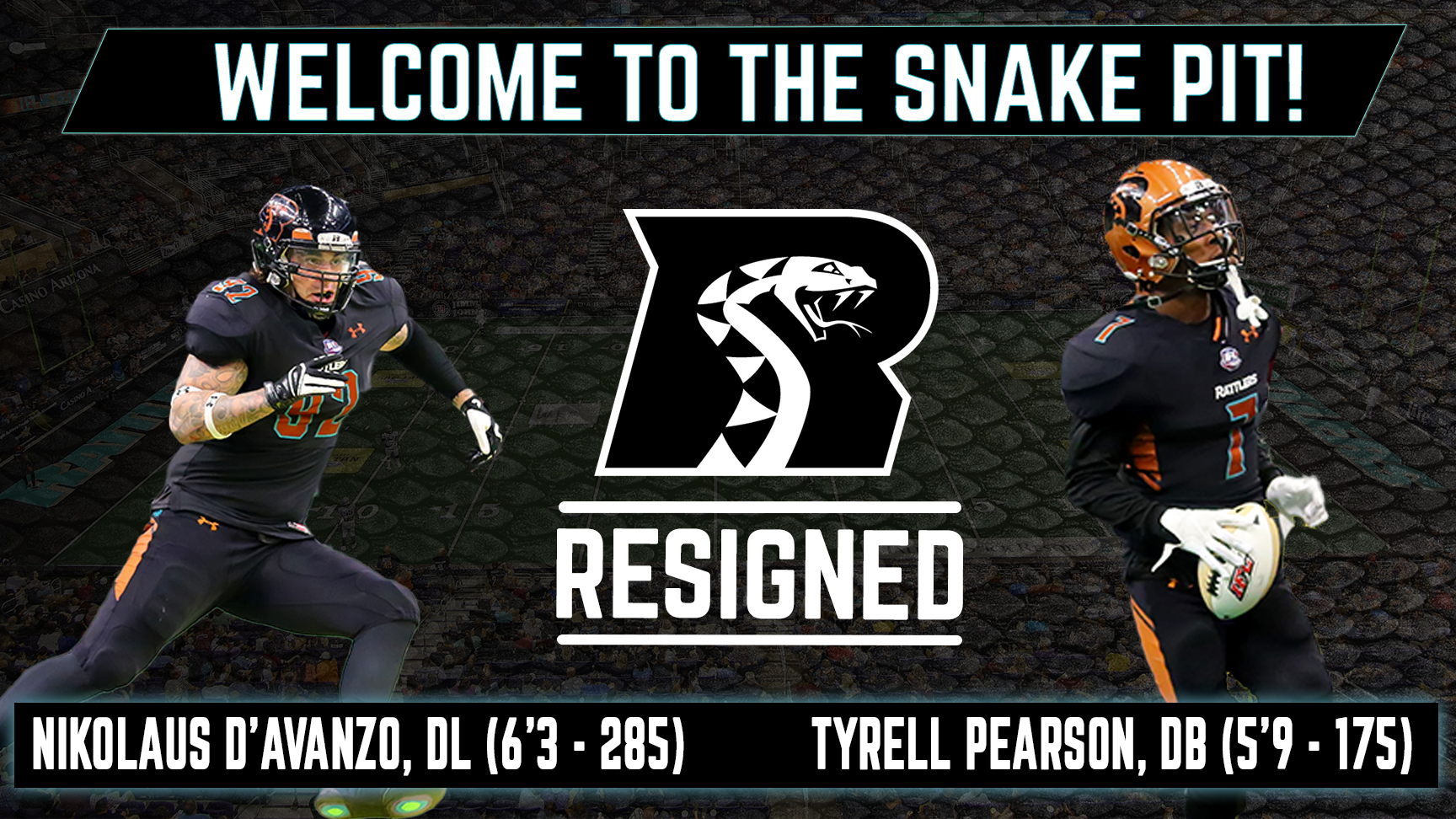 Arizona Rattlers New Uniforms