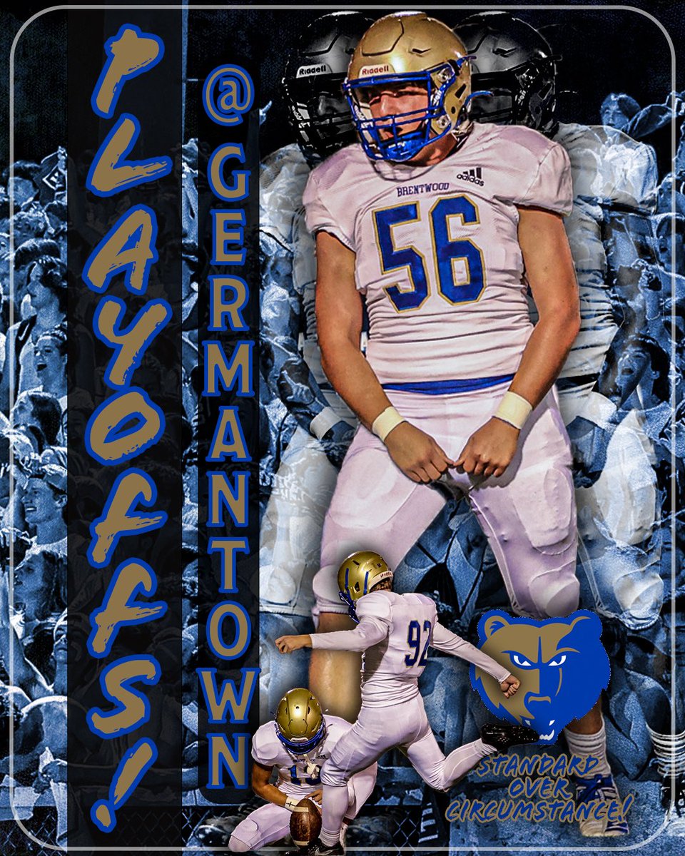Game Day! Excited to see these young men compete tonight. #BeTheBestYou #1DayAtATime #MakeItCount #StandardsOverCircumstance <a href="/BHSSPORTS1/">Real Wood 16-9</a> <a href="/wcsBHSAD/">BHS Athletic Dept</a> <a href="/BwoodSection/">BHS Student Section</a> <a href="/wcsBHScf/">Brentwood Football</a> 

Edit: <a href="/BrooksTMedia/">Brooks Taylor</a>
