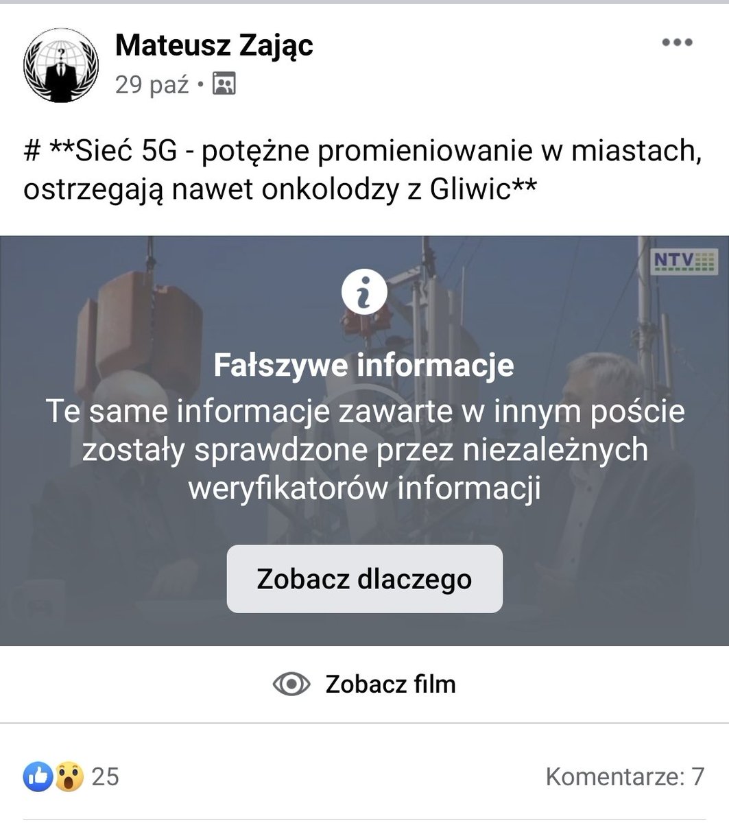 caryca_deglady's tweet photo. NTV, jedyna telewizja w internecie, która prawdę Ci powie? 😏 Ich newsy nie przeszły weryfikacji #factchecking ale to nie przeszkadza Zającowi powielać #fakenews 🤦♀️ #szur #PL5G #PEMjestsmaczne https://t.co/LQHXWb3Isc