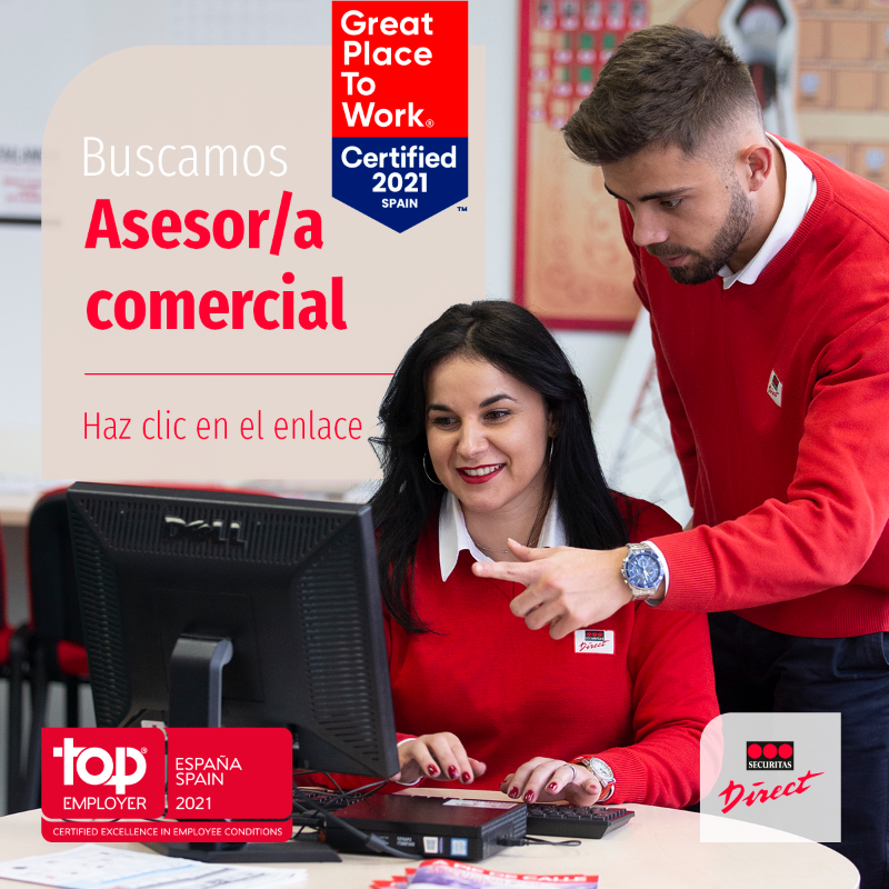verisure_esp's tweet photo. Si te apasiona el trabajo en equipo y quieres desarrollarte en una compañía multinacional en constante crecimiento, ¡esta oportunidad es para ti! 

Pincha en el link para descubrir lo que te ofrecemos y ¡únete a nosotros como asesor comercial! #Empleo