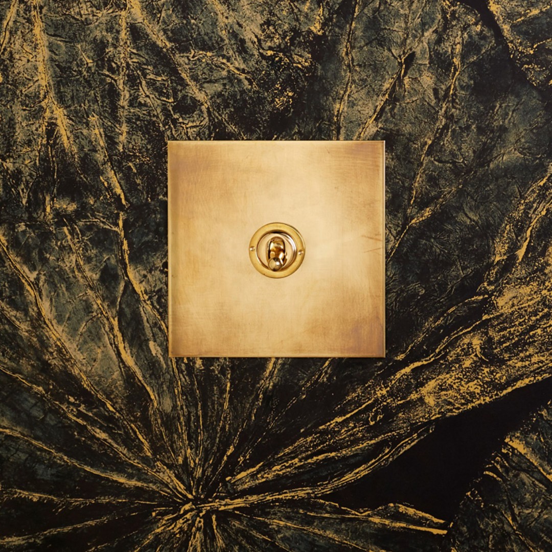 Remember remember the 5th November with our One Gang Aged Brass Toggle, which looks fabulous on this dazzling wallpaper .

#agedbrass #interiordesign #toggleswitch #lightswitches #luxuryinteriors