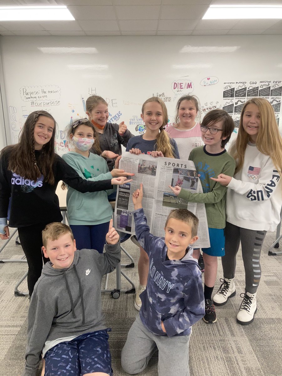 Fifth Grade Gifted and Talented class is so excited they were featured in this weeks LH Independent news for starting the first school newspaper at RSE! <a href="/rancho_panthers/">RanchoSiennaPanthers</a> <a href="/lhisdcomms/">LHISD Communications</a> <a href="/LHIndependent/">The Liberty Hill Independent</a> <a href="/S_Snell/">Steve Snell</a>