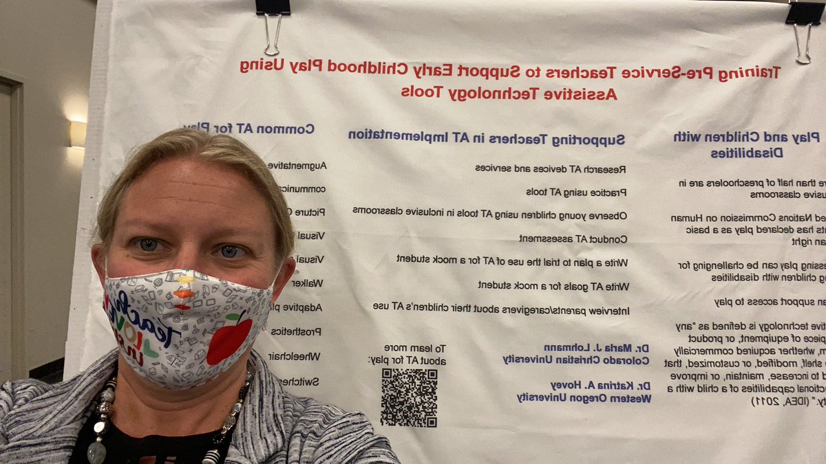 MarlaLohmann's tweet image. Come see me in the Rio Grande ballroom at 9:00 to discuss preparing preschool teachers for AT! #CEC2021 #LastPresentation