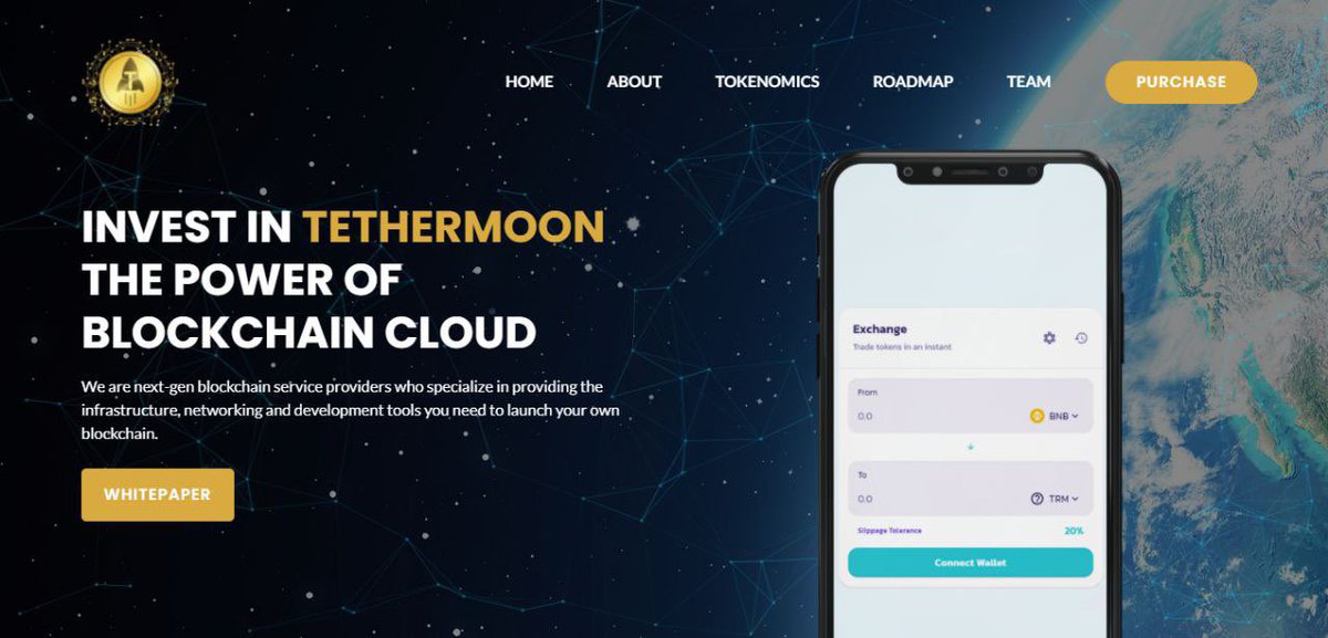 tethermoon's tweet photo. We are next-gen blockchain service providers who specialize in providing the infrastructure, networking and development tools you need to launch your own blockchain. 

Telegram: https://t.co/2M0KgQsGJS

🌗 We are TETHERMOON 🌔

#TRM #PSI #ORT #EMPIRE #BTC #ADA #BSC  #ETH #SOLANA https://t.co/7eYOvREoqi