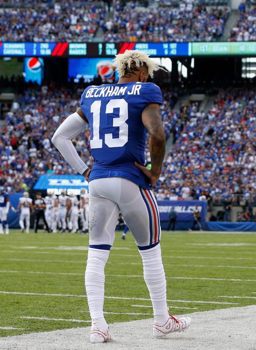 RickyBusYT's tweet photo. @NFL @RapSheet Here’s this cool mock-up I made of OBJ on the Giants, would be weird… https://t.co/uktWrirYU2