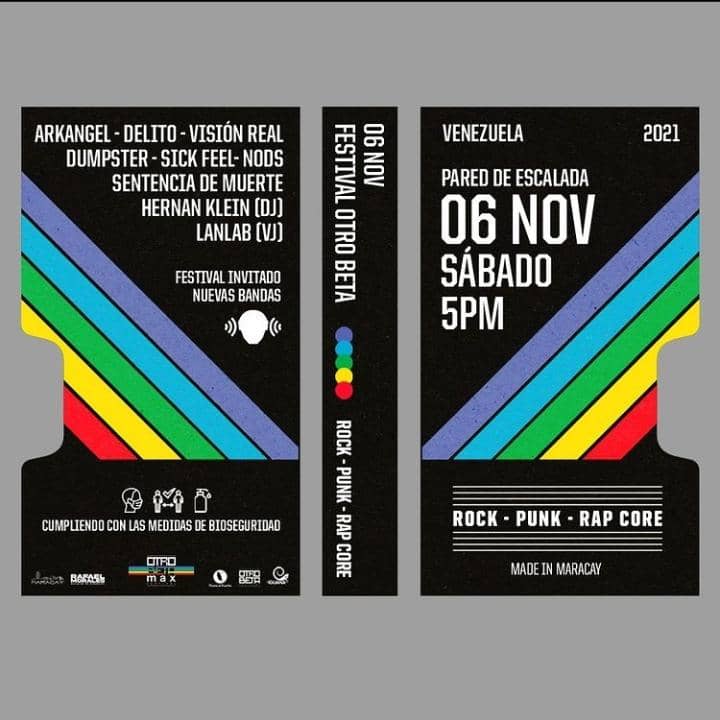 ortegabrothers's tweet photo. 6 noviembre 2021 #Rock #Maracay #Punk #Rap #Core #SickFeel #Arkangel #Dumpster #VisionReal #Nods #SentenciaDeMuerte #HernanKlein #LanLab #FestivalOtroBeta https://t.co/XEQuPkX15g
