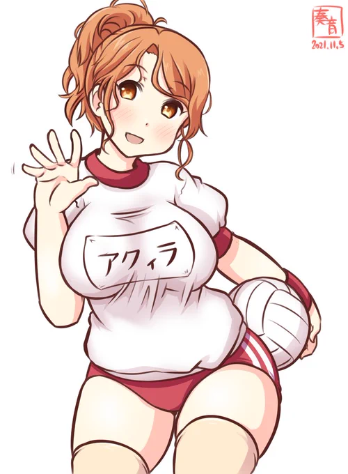 「活躍する……はずですー。楽しみにしてて!」

#艦これ版深夜の真剣お絵描き60分一本勝負
#艦これ版真剣お絵描き60分一本勝負_20211105
#アクィラ 