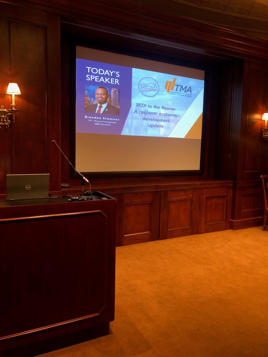 This week, <a href="/IAmBSimmons/">Brandon Simmons</a> joined <a href="/TMAGlobal/">TMA</a> for a presentation on how REDI supported companies during the pandemic &amp; how we continue to help with #data, #talent, #sites, and #incentives in the #CincyRegion. Thank you for having us! #REDISetGo #EconDev