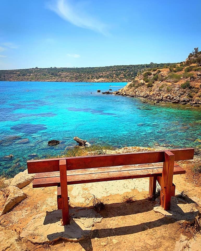 Blueyonetwo's tweet photo. A good seat for lovers/ Cape Greko/ #AyiaNapa/ #Cyprus// Sevgililer koltugu/ #Ayanapa/ #Kibris https://t.co/JI8n4IE6Ro