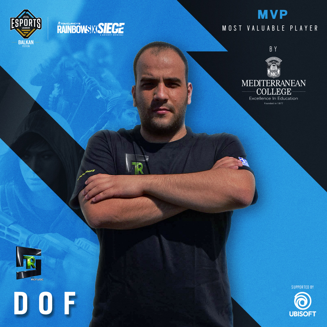 eSportsLeagueGR's tweet photo. These are the @medcollege1 MVPs of Esports League - Balkan Edition Day 11 supported by @ubisoft!
#eleague #ubisoft #balkanleague #r6siege #r6league #esportsleague #balkanedition https://t.co/5W9J0qru9h