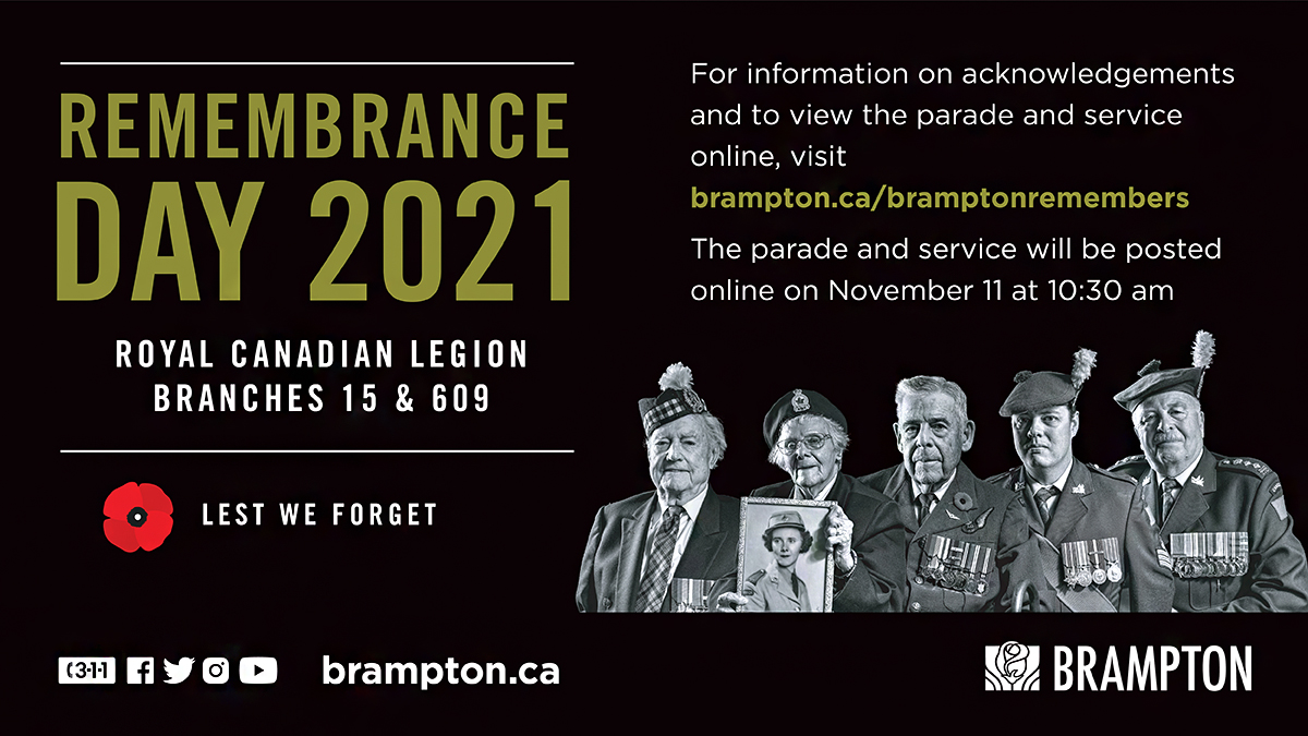 CityBrampton's tweet photo. This year marks the 100-year anniversary of the adoption of the poppy as the symbol of Remembrance in Canada. 

Purchase yours during the Royal Canadian Legion’s Poppy campaign and honour Canada’s service men and women. 

https://t.co/b738Htvnjn https://t.co/5aTR92xy3j