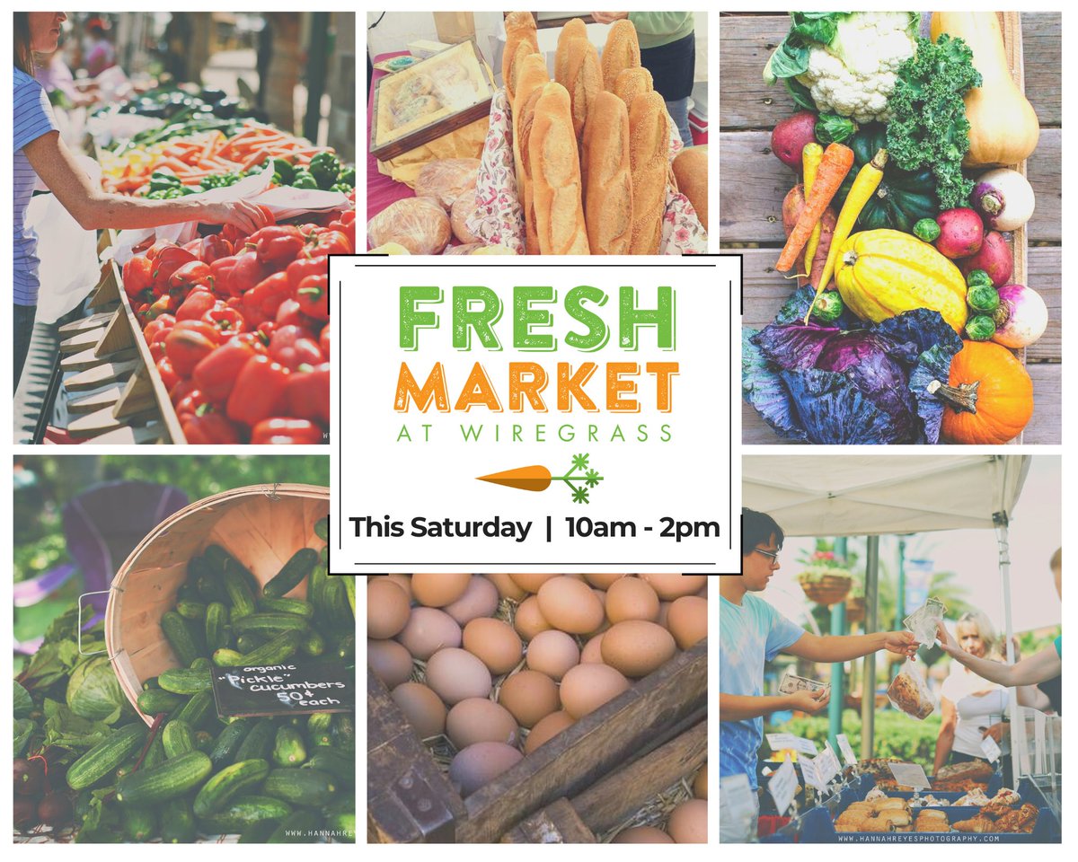 The 1st &amp; 3rd Saturday of every month the Shops at Wiregrass hosts a Fresh Market featuring dozens of local vendors. Join us tomorrow from 10am-2pm at <a href="/wiregrassmarket/">WiregrassMarket</a> to shop locally grown produce, goods from talented artisans, fresh food and more! Photo: <a href="/wiregrassmarket/">WiregrassMarket</a>