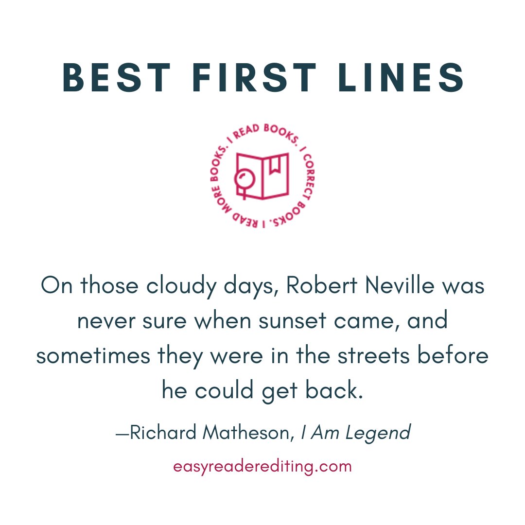 LyndaDietz4's tweet photo. I can't believe this book was first published in 1954 and I still haven't read it. #BestFirstLines #horror #apocalypse #fiction #writingcommunity https://t.co/Zlu1k32Zy5
