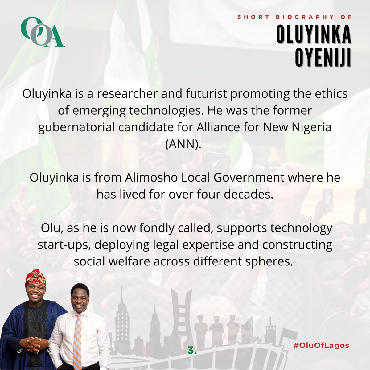 OluOfLagos23's tweet photo. Meet Oluyinka Oyeniji...

#OluOfLagos https://t.co/ADOH5bdmtp