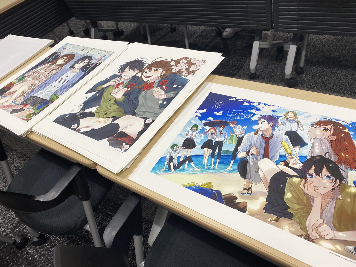 期間限定出品】ホリミヤ展直筆サイン入り複製原画『瞼の裏に映る夏