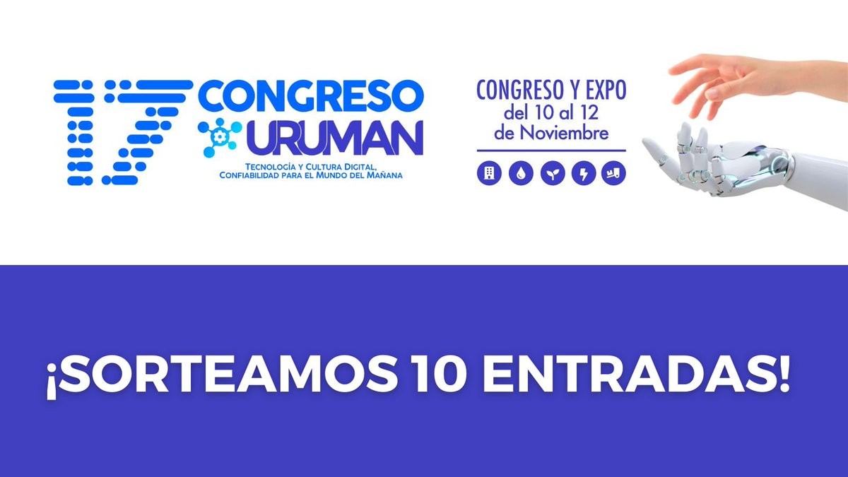 Uruman1's tweet photo. 🎉¡Estamos en la cuenta regresiva para el #17CongresoUruman2021 y queremos celebrarlo sorteando 10 entradas! 
👉Participar es muy sencillo, compartí la publicación y registrarte aquí: https://t.co/bAy6VUHpZu
.
#SORTEO #Congreso #Mantenimiento #GestionDeActivos #Confiabilidad https://t.co/9SvRNZv0rX