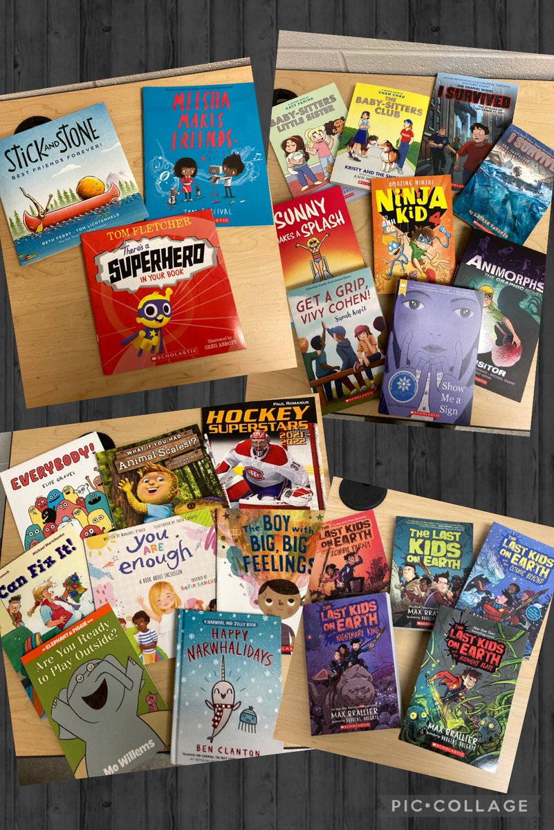 Hey <a href="/LakeSimcoePS/">Lake Simcoe PS</a>! Do you want to see how your purchases at the book fair have added to our school library? Check out these books that will be available in the library soon! <a href="/SCDSBliteracy1/">SCDSB Literacy</a> #timetoread #studentrecommendations