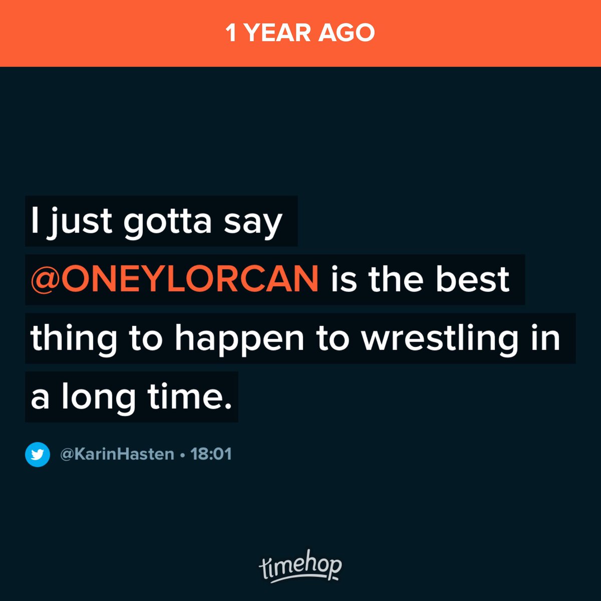 I said this about @ONEYLORCAN last year. Still is true. Best of luck ☝🏻☝🏻☝🏻