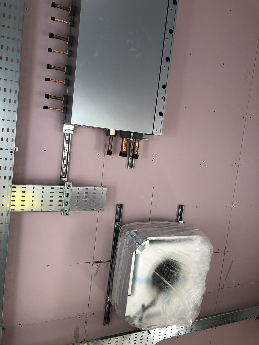cshvac_ltd's tweet photo. An ongoing project at Asher House in Walton-on-the-Naze, Essex. 

Supply, Installation &amp; Commissioning of a Toshiba VRF Heat Recovery System with Cassette, Wall Mounted &amp; Ducted Type FCUs. VRF Hot Water Modules installed. Nine Mechanical Ventilation Heat Recovery Units. https://t.co/Ltk8hIVhJC