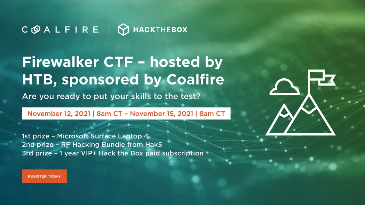 coalfire's tweet photo. Tomorrow is the LAST DAY to register for the Capture the Flag competition with @hackthebox_eu. Join the fun and show off your #hacking skills. Register now at: https://t.co/hVrEEr528p https://t.co/DZ7YlVEHDr