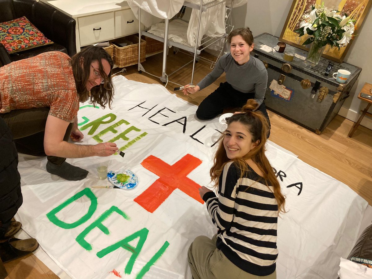 MedactBrighton's tweet photo. last night's banner &amp; placard making session - all ready for tomorrow's march now! see you on the streets!

Join us in Brighton at 11:15 at RSCH or 12:00 at the Level https://t.co/yzFUD3clAM