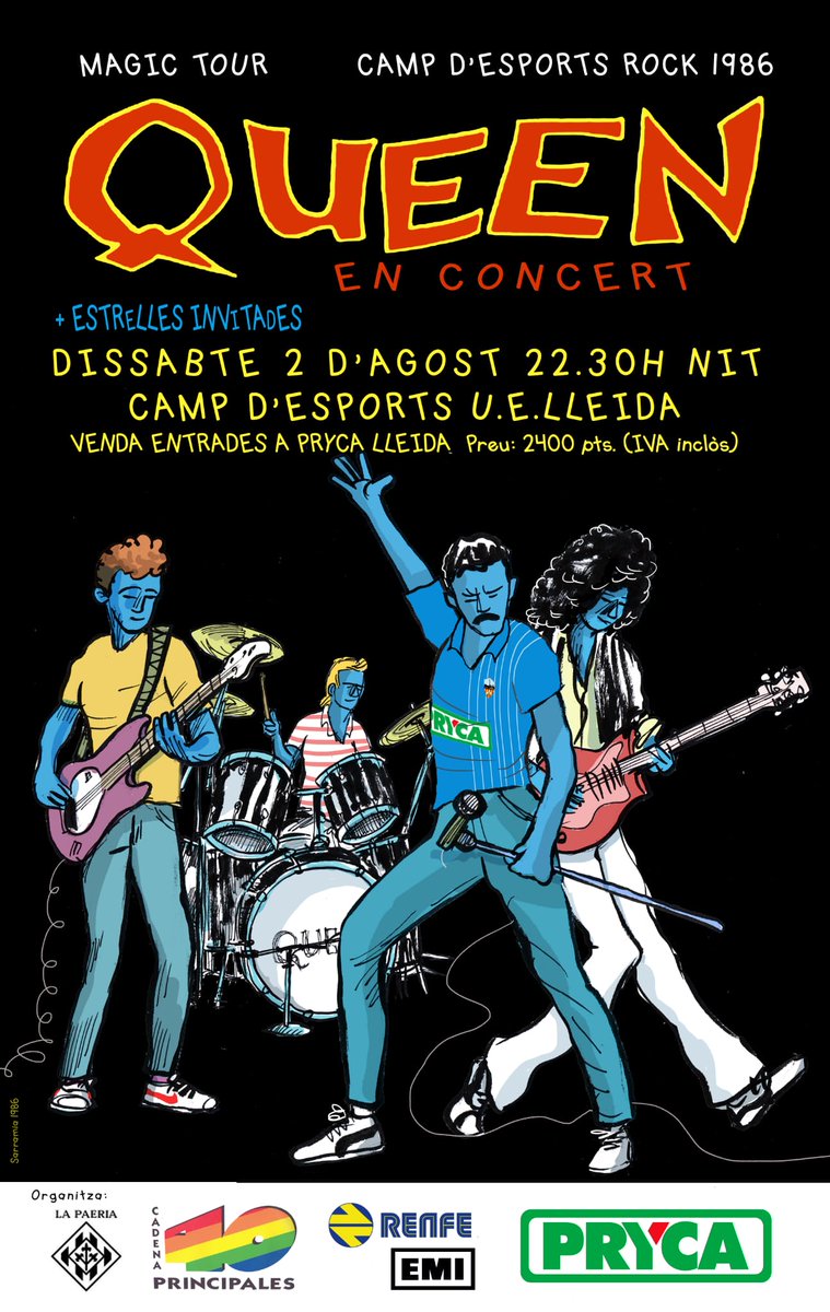 LleidaRecords's tweet photo. Que tornin els concerts al Camp d'Esports com és va fer als 80's @FerranMontardit @amicsdellleida @amicsdelalletja @norecordores @QueenWillRock @freddymercu @FredyMercuryy_  @GransRecords @ponentroots @Ponentcultural https://t.co/mahYyZApXM