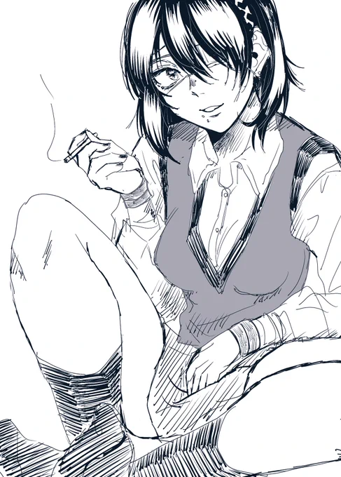 久しぶりに妄ちゃん描いた…嫁…嫁すぎる 