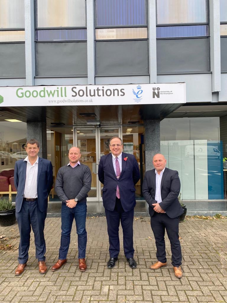 Just visited the brilliant Goodwill Solutions @Goodwill_Sol, a local #Northampton company in Moulton Park which is the UK’s leading logistics and warehousing social business. They work to support disadvantaged people, veterans and ex-offenders.