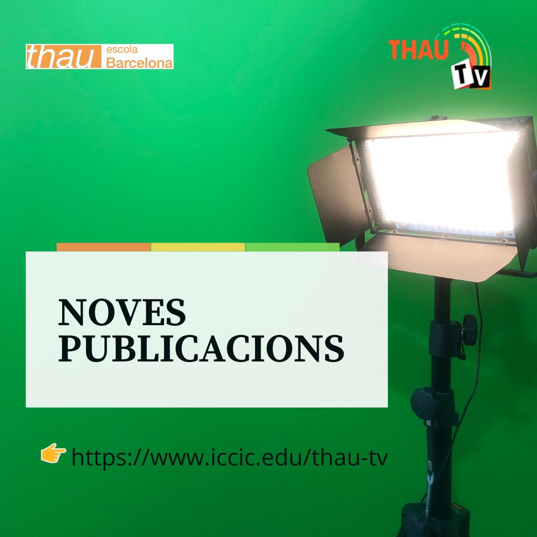 thaubarcelona's tweet photo. #ThauTV #EscolaThauBCN https://t.co/oGy3Ff5Gt3