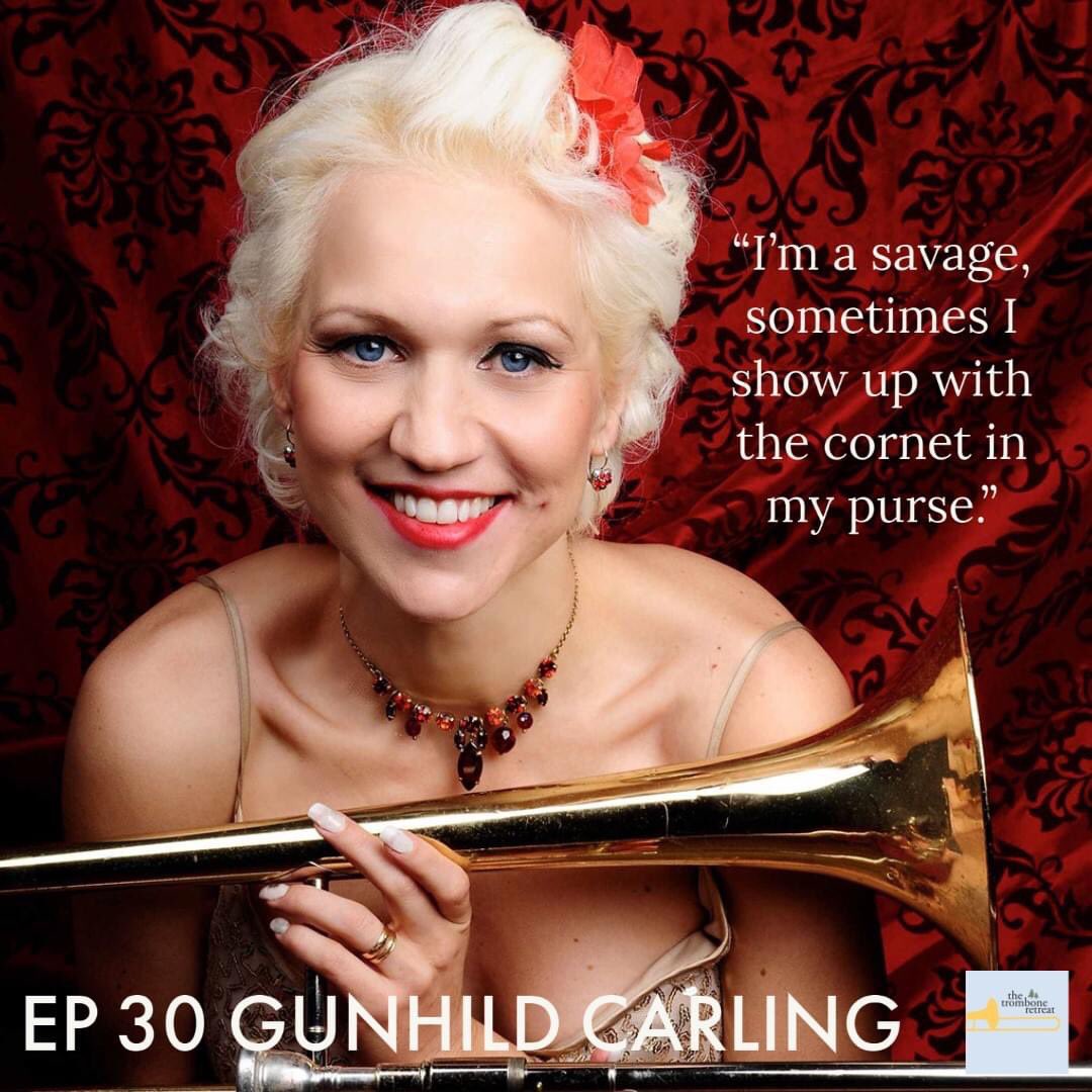 TromboneRetreat's tweet photo. Nick and Sebastian talk to Swedish jazz musician and multi-instrumentalist, @g_carling, about her completely natural music education... https://t.co/O0UEl3knki