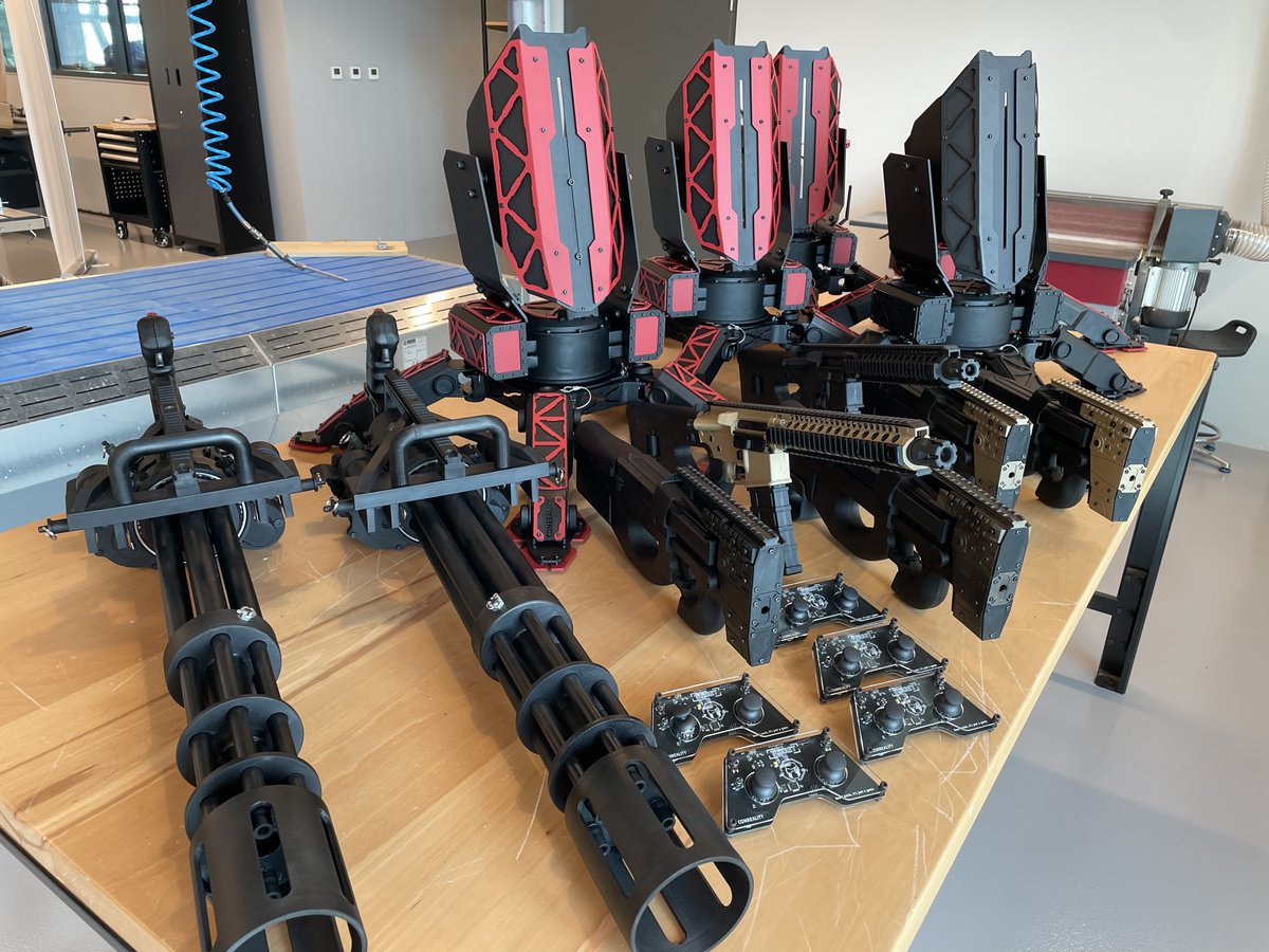 ConrealityGame's tweet photo. Today we bring you some photos of turrets with mounted 3D printed guns, ready to "ruin" someone's capture-the-flag scenario.
#conreality #airsoft #paintball #srtipark #soilabs #dubai #gaming #fps https://t.co/gU3HcwJa8Z