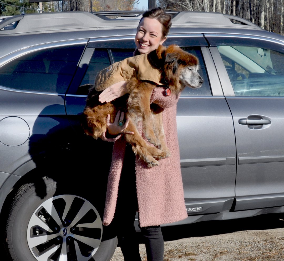 Patriot Subaru Sales Associate Holly Pritchard was bringing her best buddy, Oscar, to work for the day. Oscar is getting on in years, now 18, so every day is special. He was definitely soaking up some of the warm rays. #SubaruLovesToHelp #LovePromise