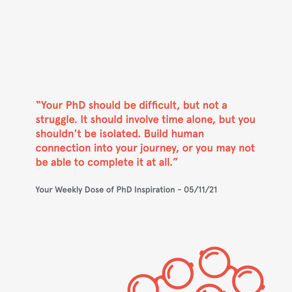 phd_people's tweet photo. PhDs are typically solitary endeavors. But you couldn't do them alone.  

-- 

Read more #phdinspiration and subscribe at:

https://t.co/TpujEcTQvq

#phdadvice #phdchat #phdlife #phdblues #phdthesis #phdforum #phd #phdstudent #gradschool #phdchat https://t.co/KOYh7hY0ii
