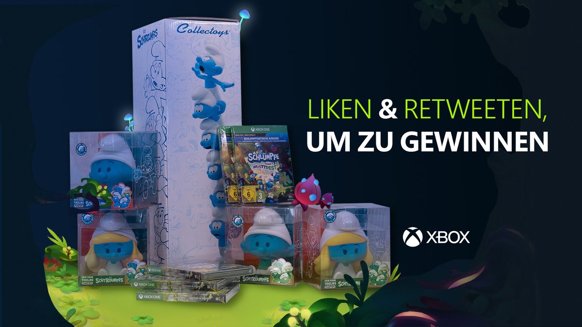 In Schlumpfhausen ist ordentlich was los!

Zum Launch von Die Schlümpfe: Mission Blattpest auf Xbox verlosen wir gemeinsam mit <a href="/astragon_games/">astragon Entertainment</a> insgesamt 5 Schlumpf-Merchpakete.

So macht ihr mit:
1. <a href="/XboxDACH/">Xbox DACH</a> folgen ✅
2. Tweet liken + RT ❤️🔁

TNB 👉xbox.com/de-DE/promotio…