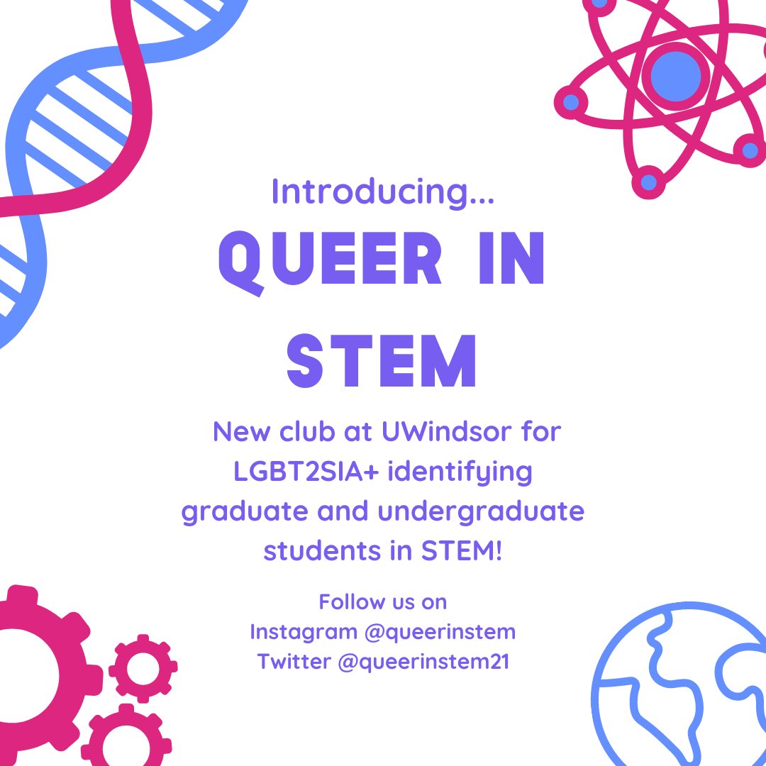 queerinstem21's tweet photo. Welcome to Queer in STEM! We are a new student group on campus aimed at creating a safe space for Queer identifying undergraduate and graduate students in science. 
#STEM #QueerinSTEM https://t.co/hsZw5RLXdb