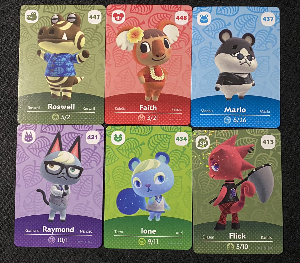 Day_Crossing's tweet photo. My local target was one pack per person and luckily my husband came with me (since he was getting me them for my birthday) so we got two packs total. My pulls were so lucky! I’m seriously so happy (ngl I cried after opening them). #acnh #AnimalCrossingNewHorizions #animalcrossing https://t.co/zB1rzejKkc