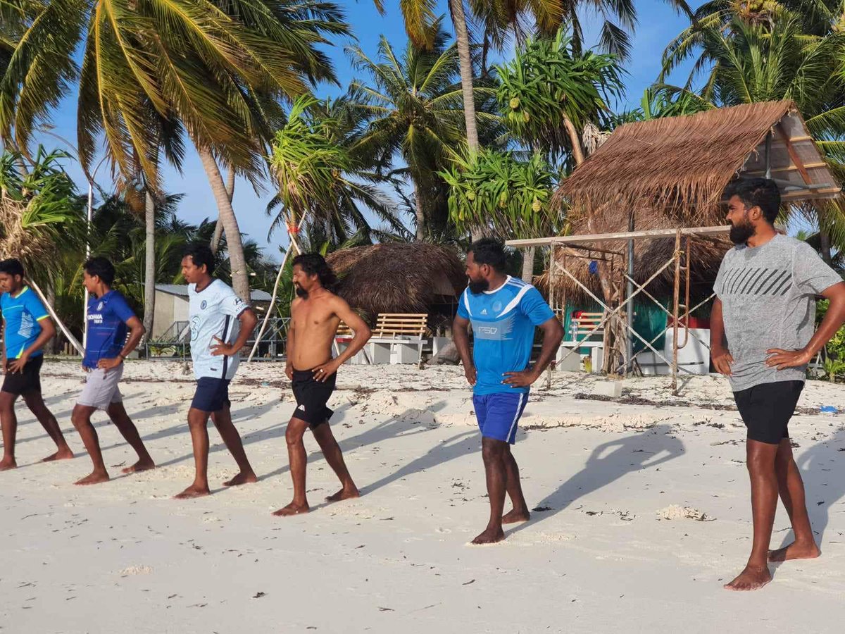 mathimaradhoo's tweet photo. We are getting ready for upcoming Gamu Council Football Tournament 
#MathimaradhooYouth
#Aharumen
#Kaamiyaabah https://t.co/0LVVg48WWy
